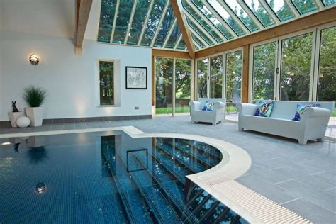 Indoor Outdoor Pool Designs - Unusual Countertop Materials