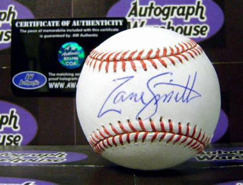 Zane Smith autographed Baseball