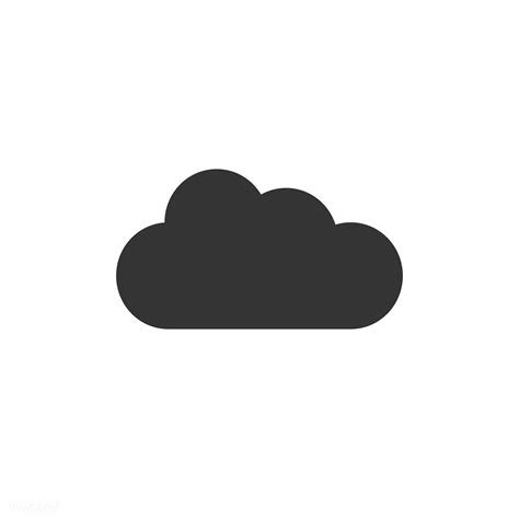 Cloud icon vector | free image by rawpixel.com | Cloud icon, Black and ...