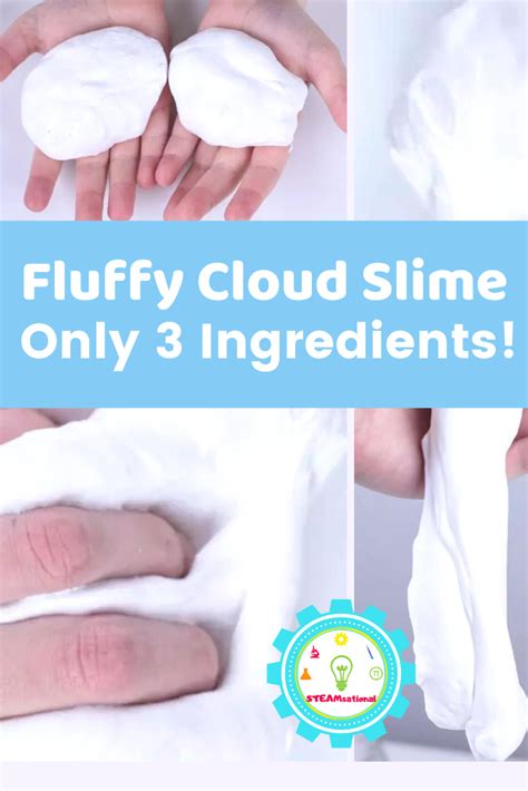 3 Ingredient Fluffy Cloud Slime Recipe | Wolken