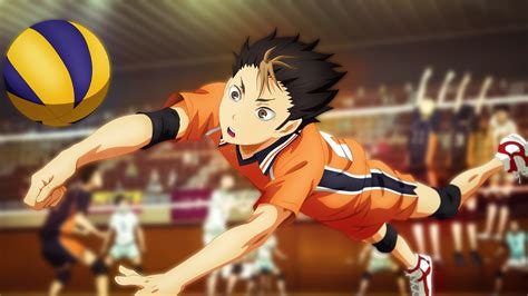 Yū Nishinoya in Action - Haikyū!! HD Wallpaper by MohameDZero3