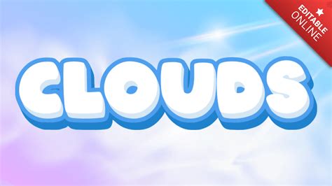 CLOUDS | Cloud | Text Effect Generator