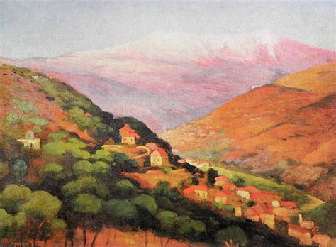 Art print reproductions paintings views Lebanon artist Moustafa Farroukh