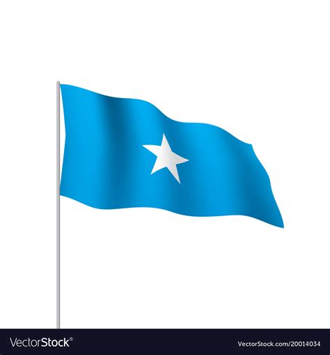 Somalia flag Royalty Free Vector Image - VectorStock