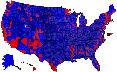 2016 Presidential Election - Election Results by County