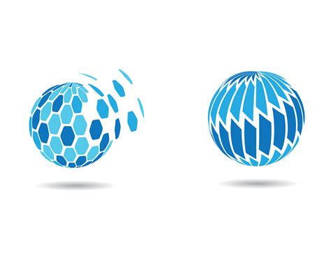 Global blue logo design 1339621 Vector Art at Vecteezy