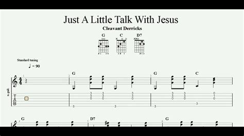 Just A Little Talk With Jesus | Devotional Song | Worship Song | Guitar TAB | Piano Sheet Music ...