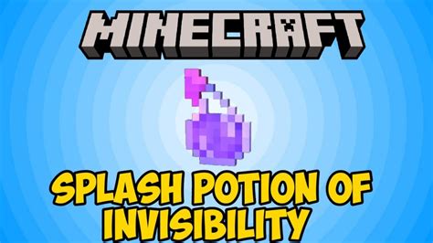 Minecraft: How to Make Splash Potion of Invisibility | Easy Potions ...