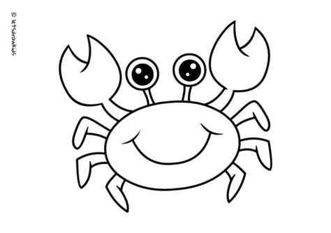 Cute Crab Coloring Pages