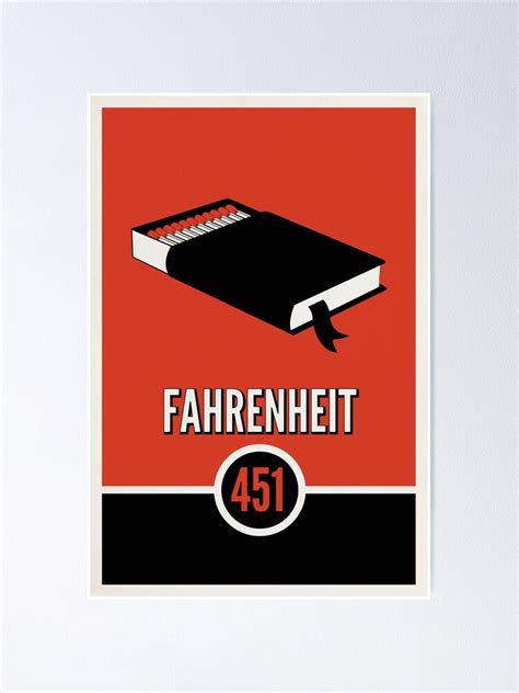 "Fahrenheit 451" Poster for Sale by brickhut | Redbubble