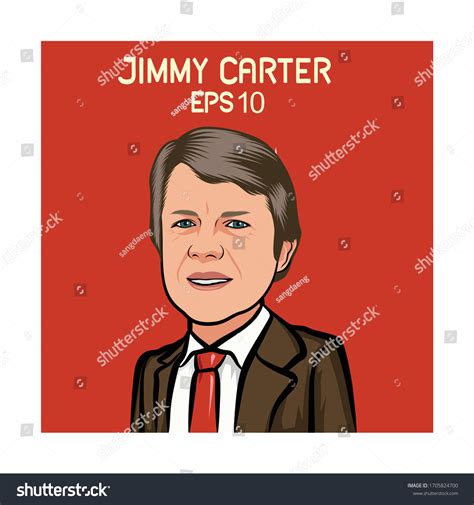 Jimmy Carter Cartoon 39th President United Stock Vector (Royalty Free) 1705824700 | Shutterstock