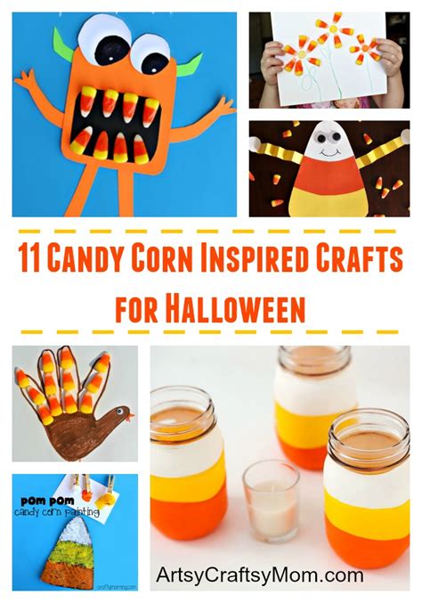 11 Candy Corn Inspired Crafts for Halloween - Artsy Craftsy Mom