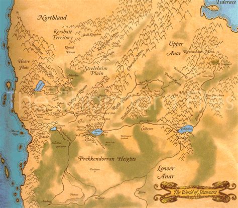 Anything from Terry Brooks | Fantasy world map, Shannara map, Fantasy map