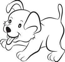 Puppies Clipart Black And White