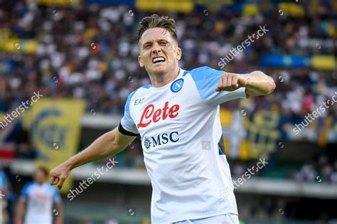 Napolis Piotr Zielinski Celebrates After Scoring Editorial Stock Photo ...