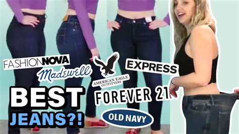 Trying Size 10 at Every Store & Finding the BEST JEANS for Curvy Women - YouTube