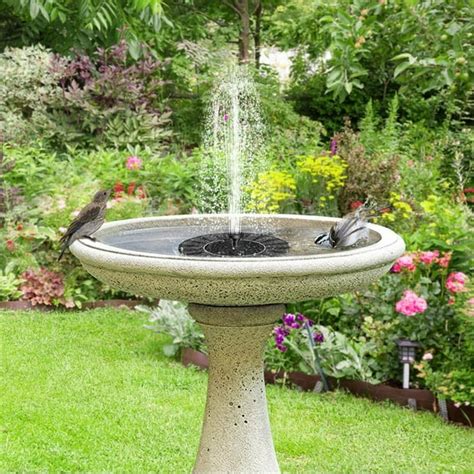 New Solar Power Water Fountain Pump Bird Fountain Water Floating Fountain Pond Garden Patio ...