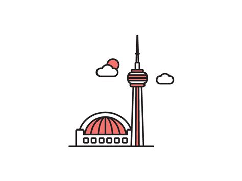 Toronto CN Tower by Isabel Foo on Dribbble