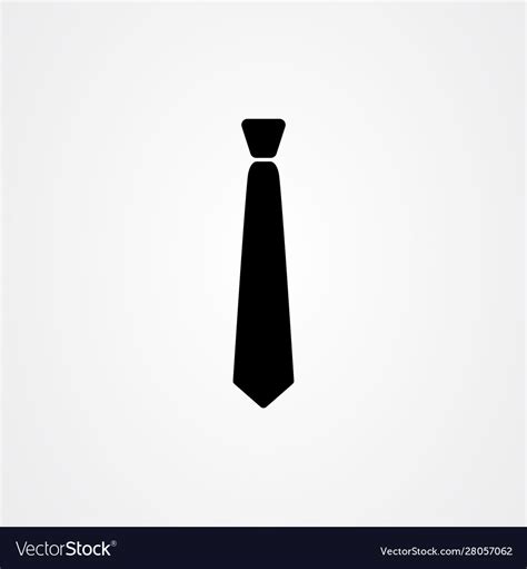 Tie icon logo design Royalty Free Vector Image