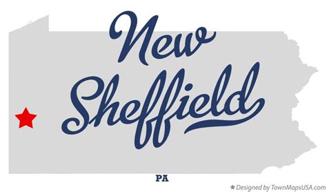 Map of New Sheffield, PA, Pennsylvania