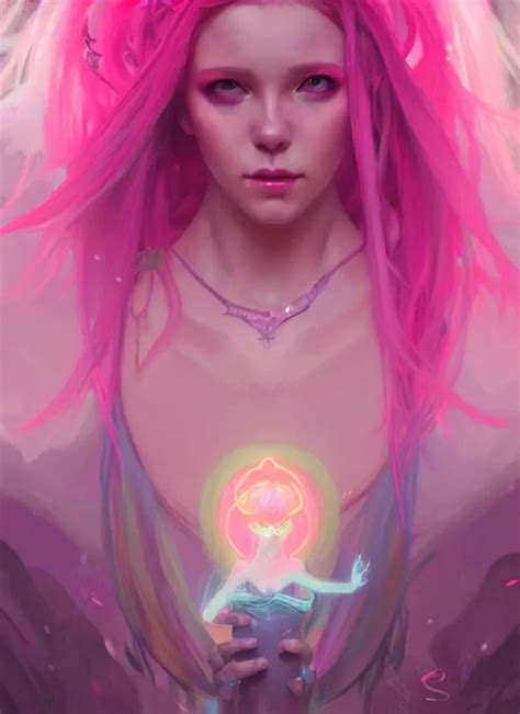 stunningly beautiful female neon and pink hair, | Stable Diffusion | OpenArt