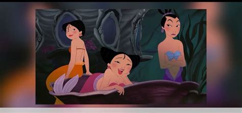 princes su,mei, and ting ting from mulan ii as mermaids | Mermaid princess, Disney princess ...