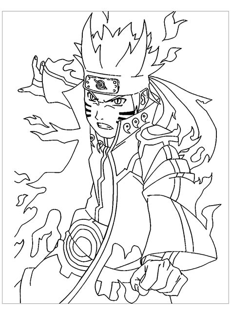 Naruto - Naruto Coloring Pages for Kids