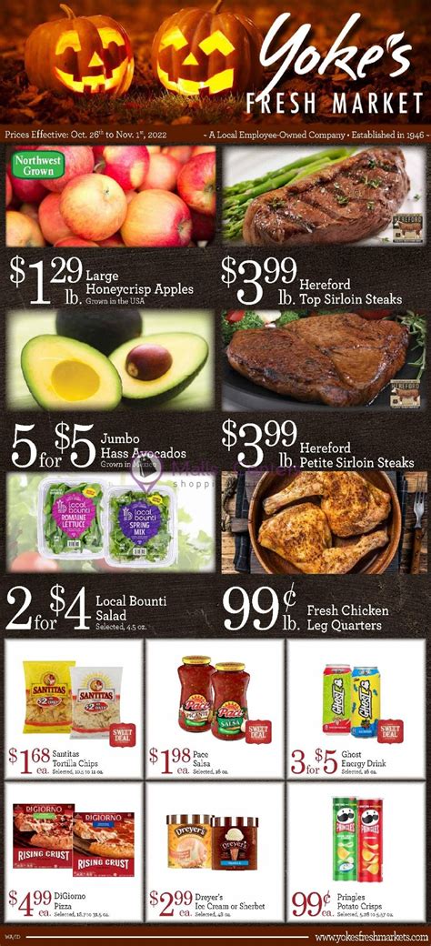 Yoke's Fresh Markets Weekly ad valid from 10/26/2022 to 11/01/2022 ...