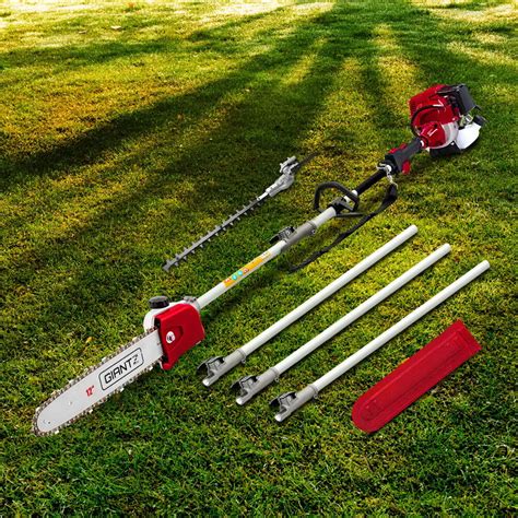 Giantz Pole Chainsaw 4 Stroke Petrol Hedge Trimmer Pruner Chain Saw Long