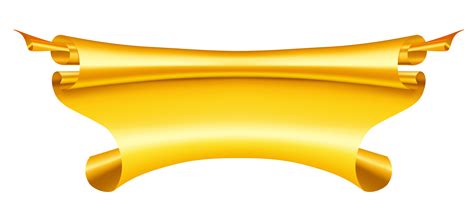 Golden Yellow Ribbon transparent PNG - StickPNG