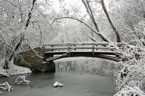 Bridge in Winter Photograph by Timothy Johnson - Fine Art America