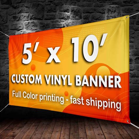 5x10' Custom Banners Vinyl Banner printing 13oz full | Etsy