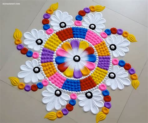 Happy New Year Rangoli, Rangoli Design Gallery