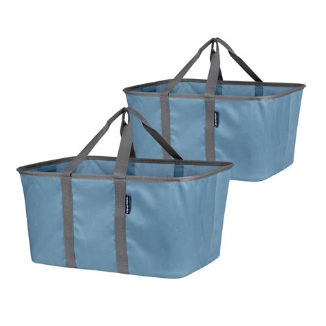 CleverMade Collapsible Fabric Laundry Baskets - Foldable Pop Up Storage Container Organizer Bags ...
