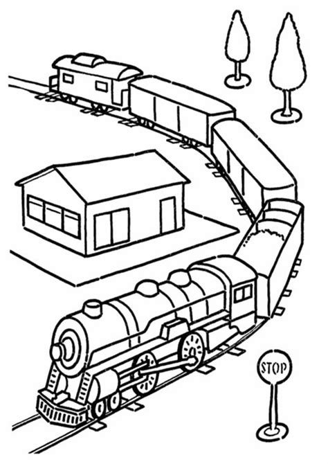 Free & Easy To Print Train Coloring Pages - Tulamama