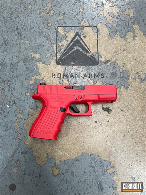 Glock 19 finished with USMC Red | Cerakote