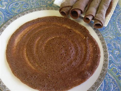 Injera - Ethiopian Fermented Flat Bread