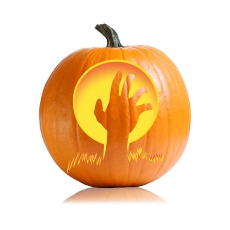 Zombie Hand Pumpkin Stencil - Ultimate Pumpkin Stencils