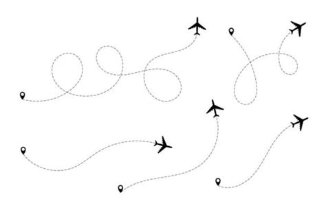 Flight Path Vector Art, Icons, and Graphics for Free Download