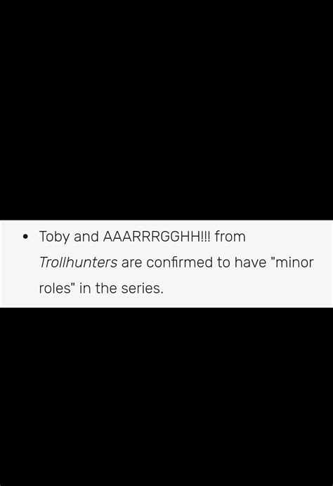 This makes me sad. If Toby and AAARRRGGHH!!! aren't going to be big roles in 3 below and aren't ...