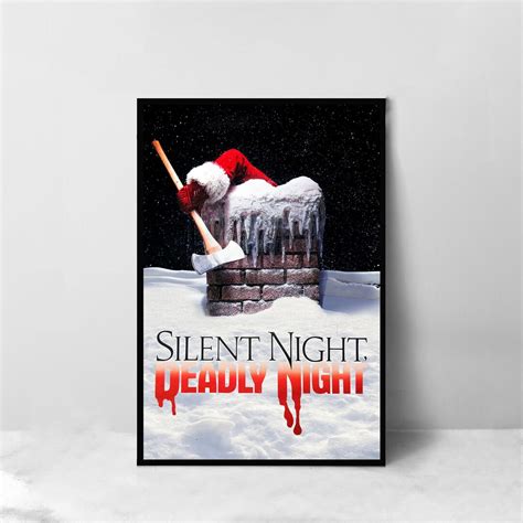 Silent Night, Deadly Night Movie Poster High Quality Canvas Art Print ...