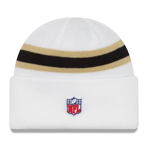 New Orleans Saints New Era Youth Color Rush Cuffed Knit Hat - White ...