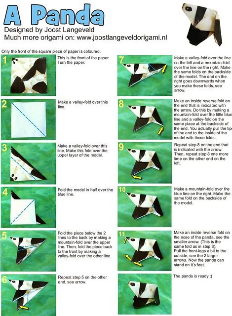 Origami Panda | Diagrams for an origami panda in just 12 ste… | Joost ...