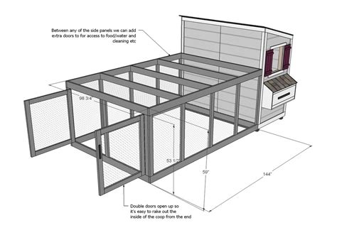 Ana White | Chicken Coop Run for Shed Coop - DIY Projects