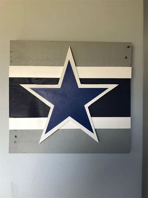 Dallas Cowboys Rustic Wooden Wall Decor Sign | Etsy | Decoración de ...