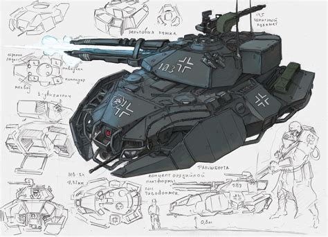 hover panzer, Vasily Khazykov | Sci fi tank, Concept ships, Futuristic cars