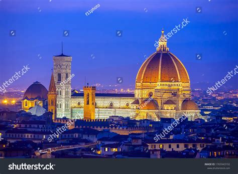 Duomo Florence City Downtown Skyline Cityscape Stock Photo 1765943192 ...