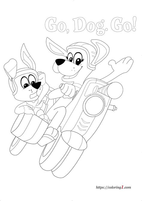 Go Dog Go Coloring Pages - 2 Free Coloring Sheets (2021)