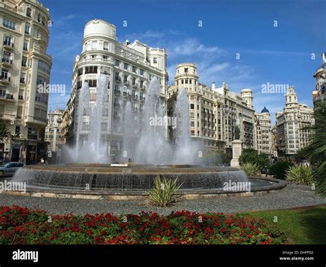 Valencia, Spain. Old architecture - famous city hall Stock Photo - Alamy