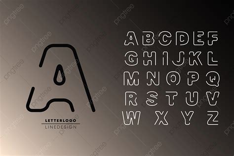 Alphabet Fonts Logo Vector Art PNG, Logo Alphabet Font Line Incomplete ...